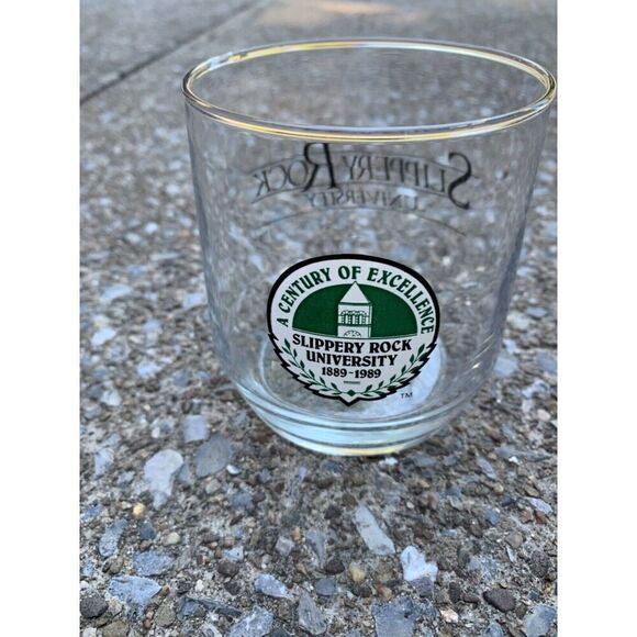 Slippery Rock University A Century of Excellence 1889-1989 Tumbler Glass - Picture 1 of 5